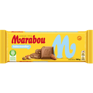 Suklaalevy Marabou 160 g Salta Mandlar