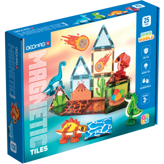 Rakennussarja Geomag Magnetic Tiles Dino