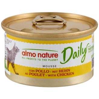 Kissanruoka Almo Nature 85 g Daily Cat Mousse kana