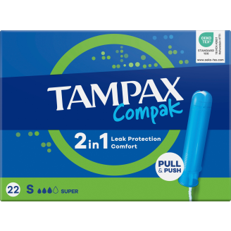 Tamponi Tampax 22 kpl Compak Super