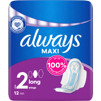 Terveysside Always 12 kpl Maxi Long