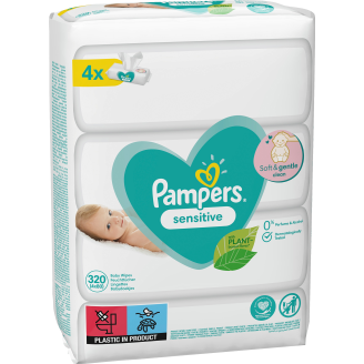 Puhdistuspyyhe Pampers 320 kpl Sensitive