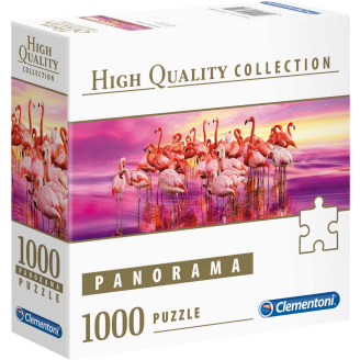 Palapeli Clementoni 1000 palaa Flamingo Dance panorama