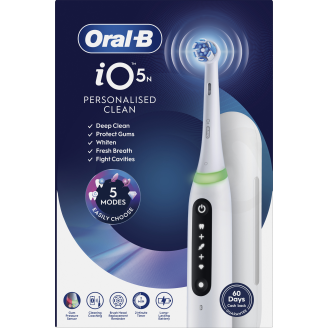 Sähköhammasharja Oral-B iO5 valkoinen + matkakotelo