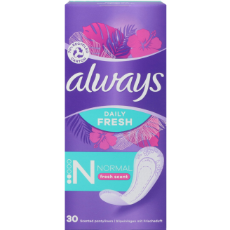 Pikkuhousunsuoja Always 30 kpl Normal Daily Fresh
