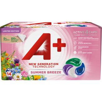 Pyykinpesukapseli A+ 14 kpl Summer Breeze