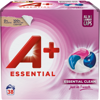 Pyykinpesuainekapseli A+ 38 kpl Essential Clean All-in-1