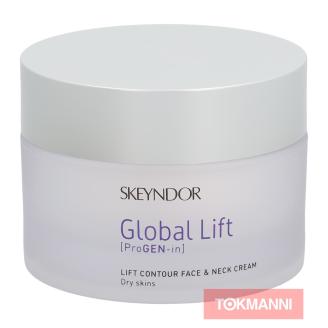 Kosteusvoide, Skeyndor 50 ml Global Lift Contour Face & Neck Cream