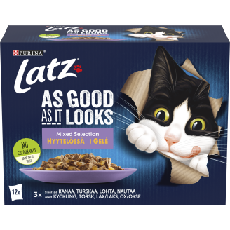 Kissanruoka Latz 12 x 85 g Agail Mixed hyytelössä
