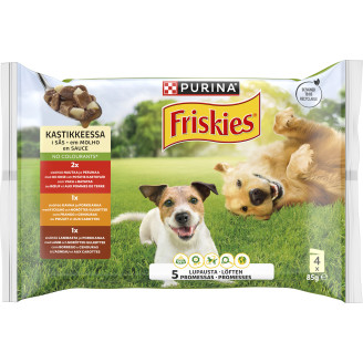 Koiranruoka Friskies 4 x 85 g Adult kastikkeessa