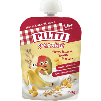 Smoothie Piltti 150 g jogurtti-mango-banaani-kaura 1,5 v