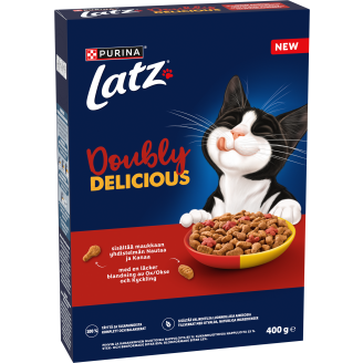 Kissanruoka Latz 400 g Doubly Delicious nautaa ja kanaa