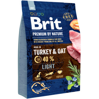 Koiranruoka Brit Premium 3 kg Light kalkkuna