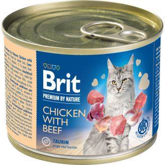 Kissanruoka Brit Premium 200 g kana-nauta