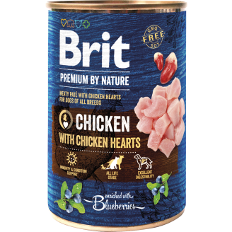 Koiranruoka Brit Premium by Nature 400 g Kana-sydän