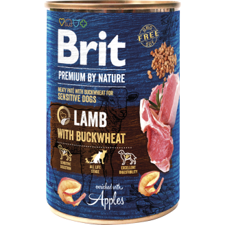 Koiranruoka Brit Premium by Nature 400 g Lammas-tattari
