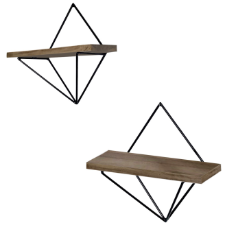 Seinähylly Chic Home 2 kpl 30 cm Wenni