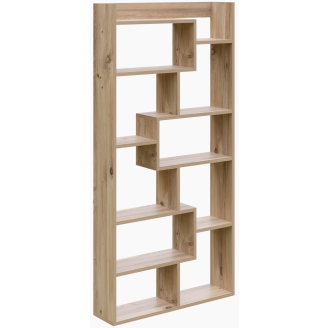 Kirjahylly Chic Home 90 x 22 x 182 cm Kukka ruskea