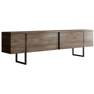 TV-taso Chic Home 180 cm Lyydia ruskea/musta