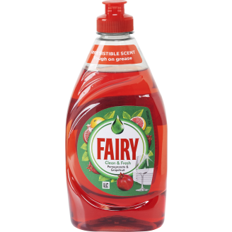 Käsitiskiaine Fairy 320 ml granaattiomena & greippi