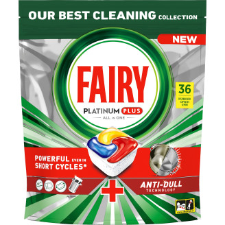 Konetiskitabletti Fairy 36 kpl Platinum Plus
