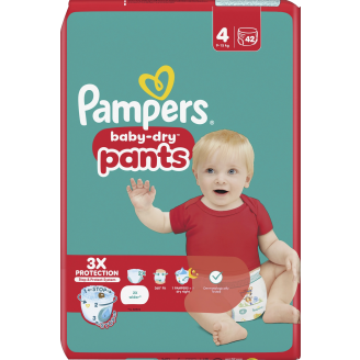 Housuvaippa Pampers 42 kpl Baby Dry 4 9-15 kg