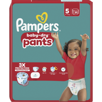 Housuvaippa Pampers 37 kpl Baby Dry 5 11-17 kg
