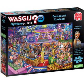 Palapeli Jumbo 1000 palaa Wasgij Mystery 25 Eurosong Contest