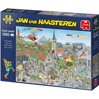 Palapeli Jumbo 1000 palaa Jan van Haasteren Island Retreat