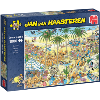 Palapeli Jumbo 1000 palaa Jan van Haasteren The Oasis