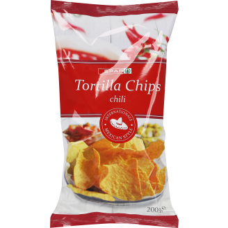 Maissilastu Spar 200 g Tortilla Chips Chili