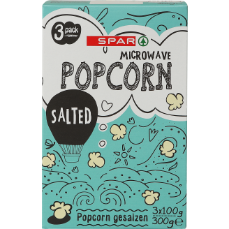Mikropopcorn SPAR 3 x 100 g Salted