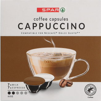 Kahvikapseli SPAR 14 kpl Cappuccino