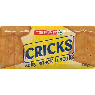 Suolakeksi SPAR 100 g Cricks Cracker
