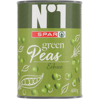 Vihreät herneet SPAR 400 g N⁰1