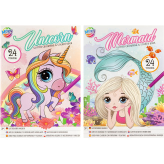 Värityskirja Glitter 24 sivua