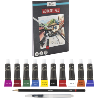 Akvarellimaalauspakkaus Nassau Fine Art 13 osaa