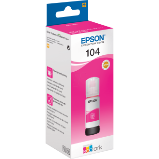 Mustepullo Epson Eco Tank 104, magenta
