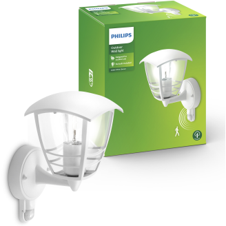 Ulkoseinävalaisin Philips Creek valkoinen 60W