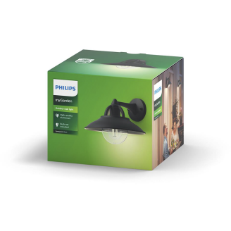 Ulkoseinävalaisin Philips Cormorant musta 42W