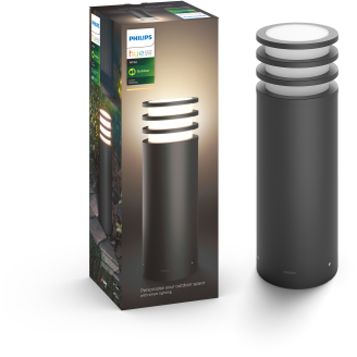 Jalustavalaisin Philips Hue Lucca ulkokäyttöön 9W 230V, antrasiitti
