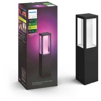 Pylväsvalaisin Philips Hue Impress White and Color Ambiance 2x8W, musta
