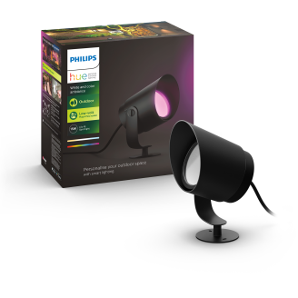 Ulkokohdevalaisin Philips Hue Lily XL 15W, musta