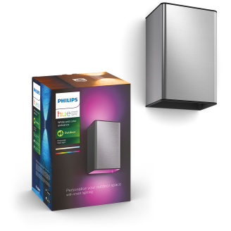 Ulkoseinävalaisin Philips Hue Resonate White and Color Ambiance 2x8W, rosteri