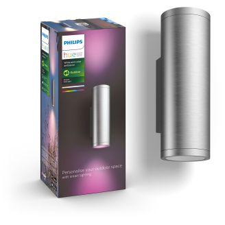 Ulkoseinävalaisin Philips Hue Appear White and Color Ambiance 2x8W, rosteri