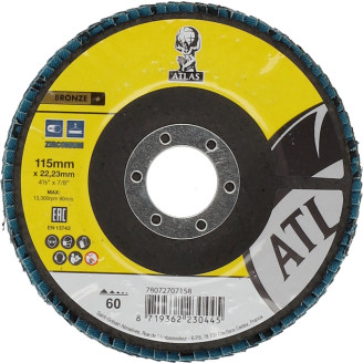 Lamellilaikka Atlas 115x22,23mm P60 lasikuitutausta