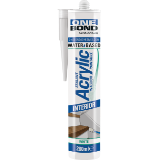 Akryylitiivistemassa Onebond 280 ml, valkoinen