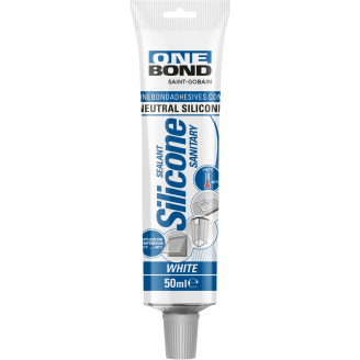 Saniteettisilikoni Onebond 50 ml, Valkoinen