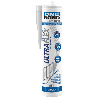 Liima/tiivistemassa Onebond MS Ultra Flex 290 ml, valkoinen