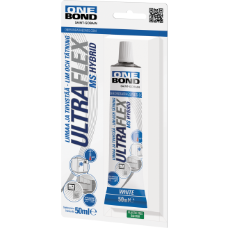Rakennusliima Onebond 50 ml, valkoinen